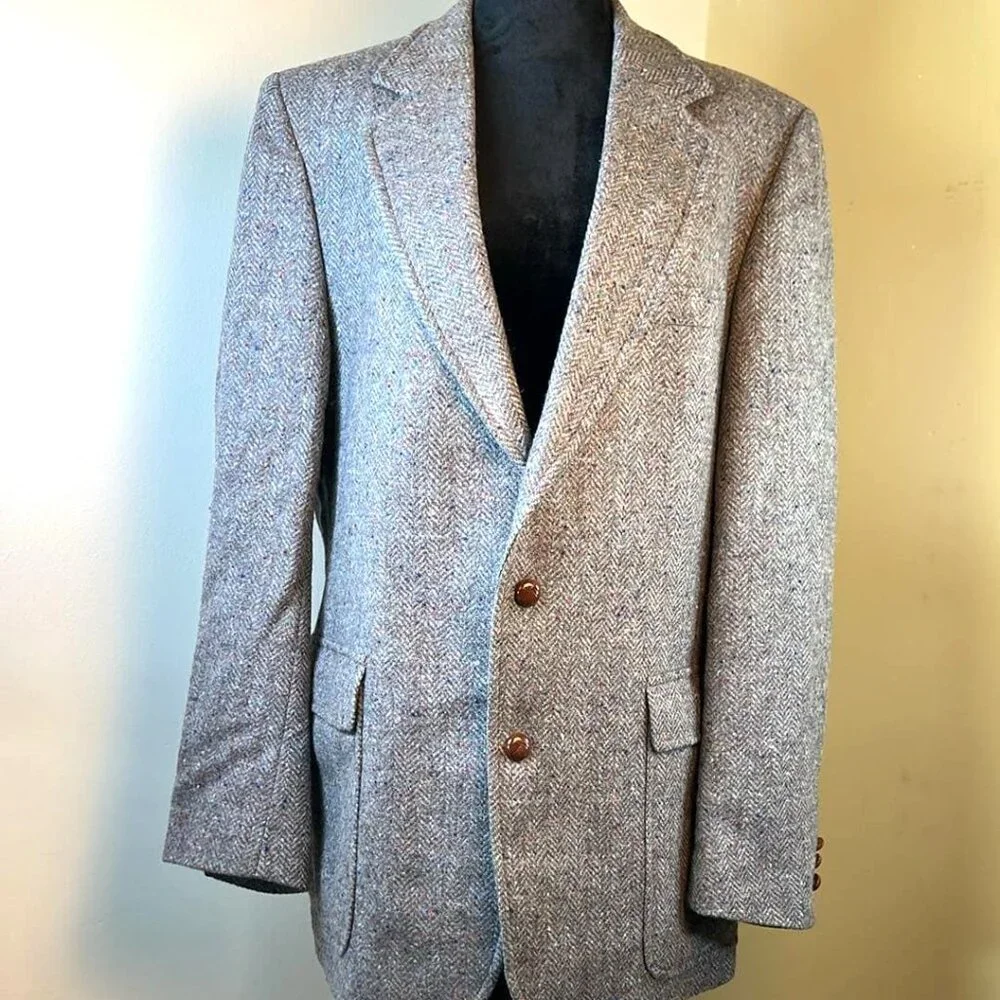 Vintage Men's 44L Wool Sports Coat‎ by Traditions Expressly for Lazurus Hipster